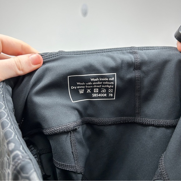 Sweaty Betty Power 7/8 Athletic Tights Workout Leggings Black/Gray Size Small - Picture 12 of 13